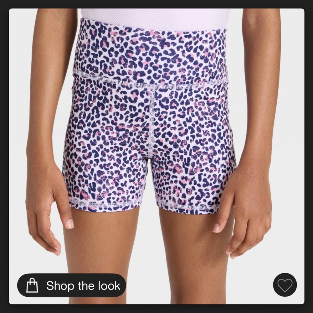 All in Motion Pink and Purple Patterned Kids Shorts